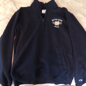Notre Dame quarter zip sweatshirt